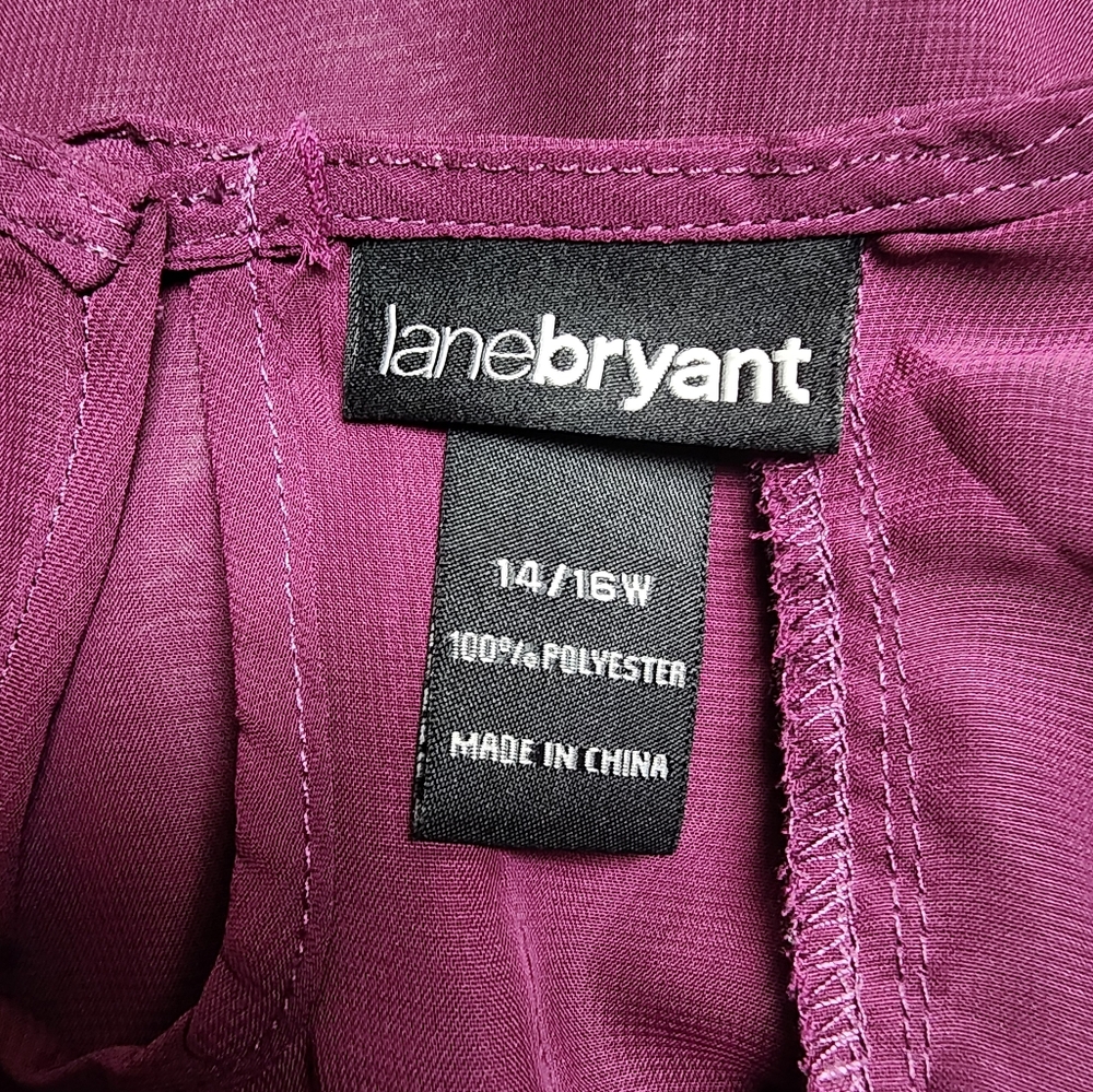Lane Bryan Sheer Blouse 14/16W - Picture 11 of 11